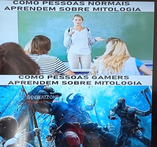 Como PESSOAS NORMAIS APRENDEM SOBRE MITOLOGIA COMO PESSOAS GAMERS