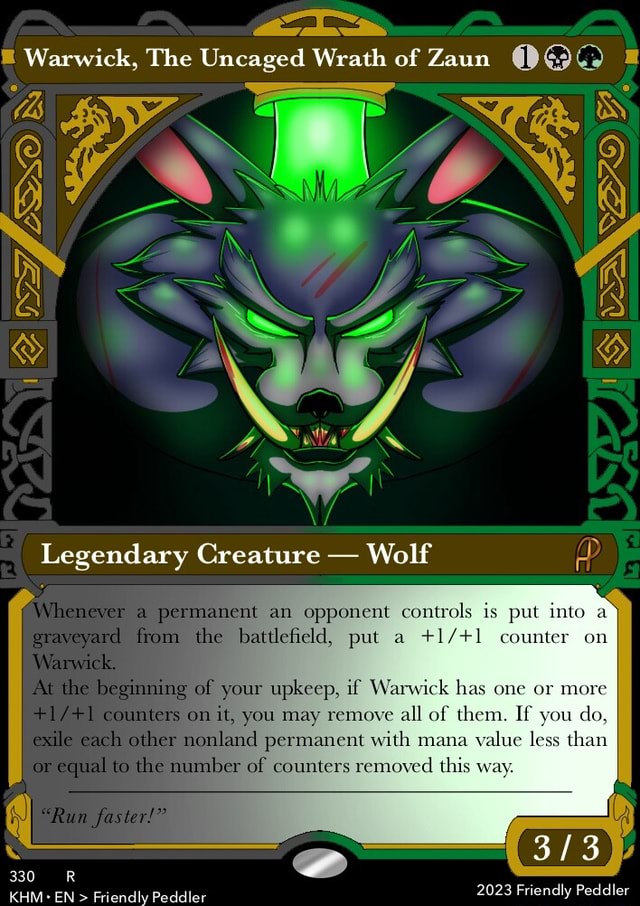 Warwick The Uncaged Wrath Of Zaun Si Legendary Creature Wolf