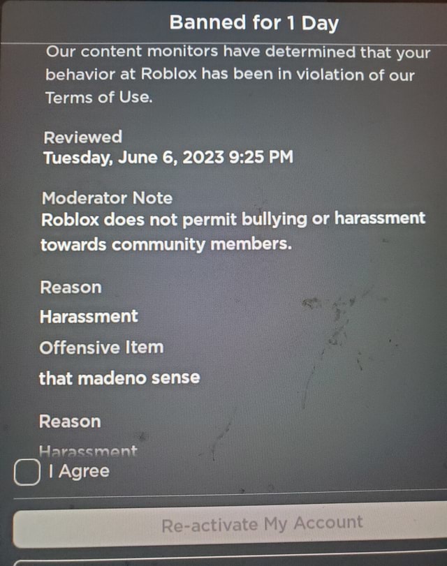 Banned For Day Our Content Monitors Have Determined That Your