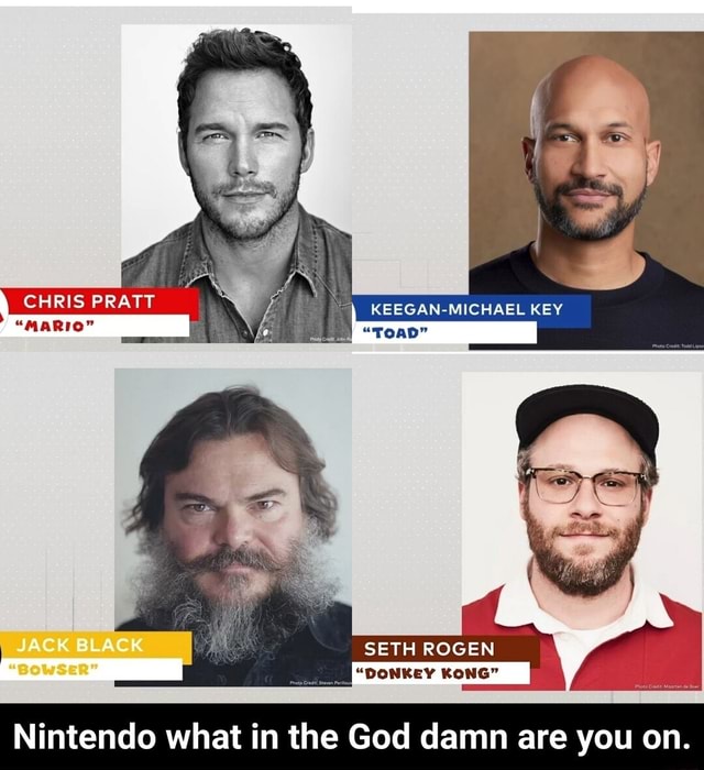 Chris Pratt Keegan Michael Key Jack Black Seth Rogen Donkey Kong