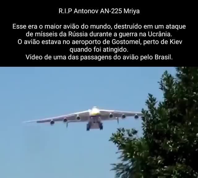 Rp Antonov An Mriya Esse Era O Maior Avi O Do Mundo Destru Do Em