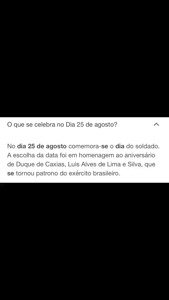 O Que Se Celebra No Dia 25 De Agosto No Dia 25 De Agosto Comemora Se O