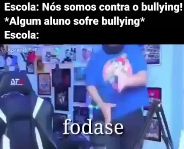 Escola Nós somos contra o bullying Algum aluno sofre bullying