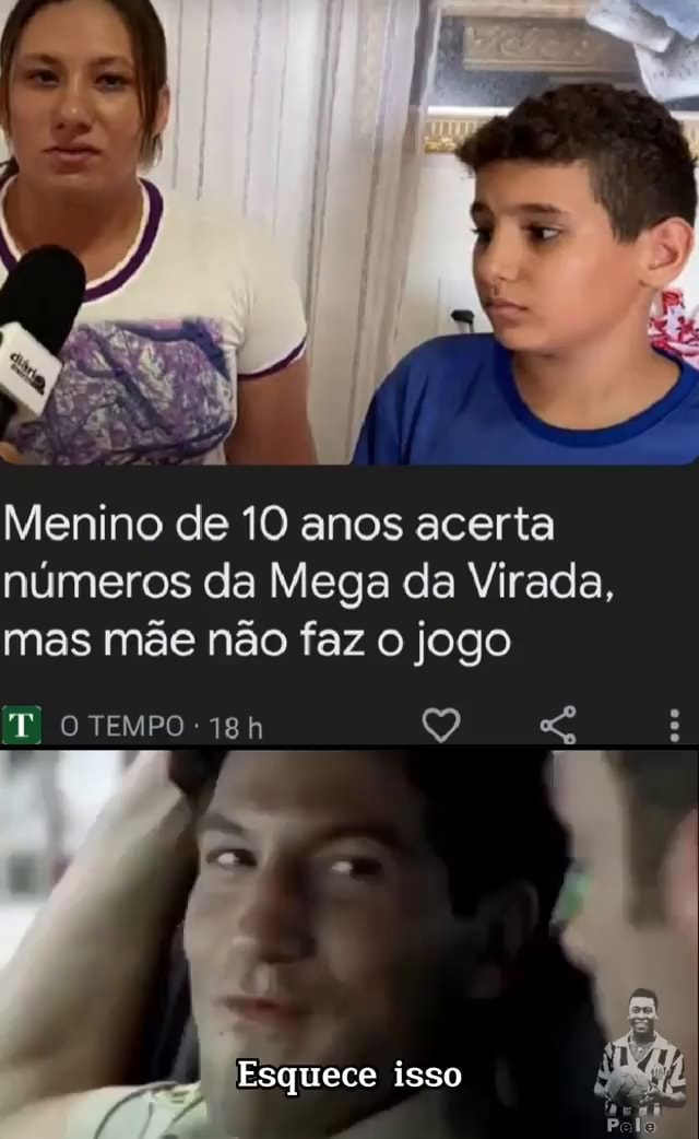 Menino De Anos Acerta N Meros Da Mega Da Virada Mas M E N O Faz O