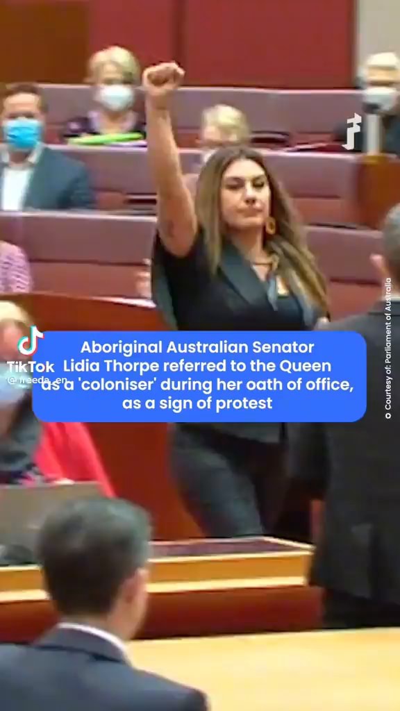 Aboriginal Australian Senator IkTok Lidia Thorpe Referred To The Queen