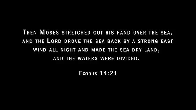 Then Moses Stretched Out His Hand Over The Sea And The Lord Drove The