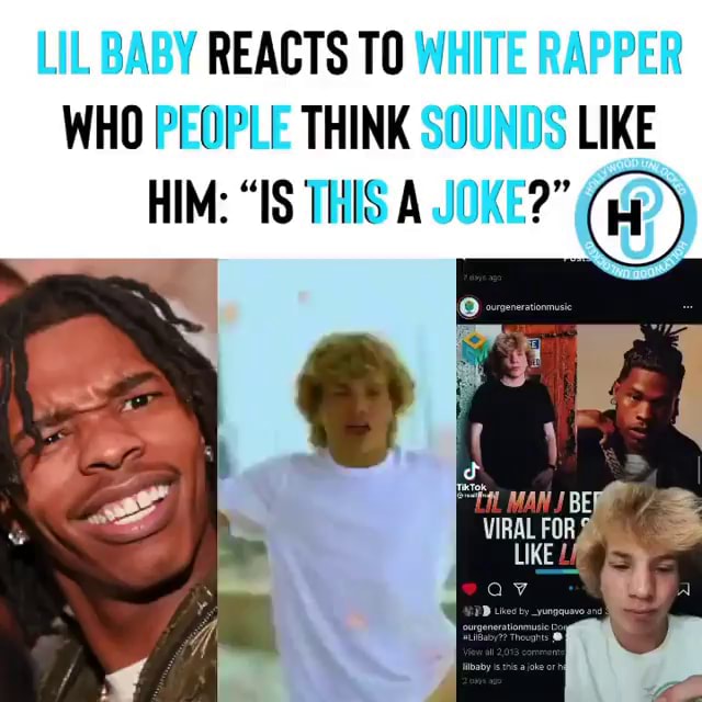 LIL BABY REACTS TO WHITE RAPPER WHO PEGPLE THINK SOUNDS LIKE HIM IS