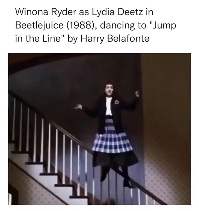 Winona Ryder As Lydia Deetz In Beetlejuice 1988 Dancing To Jump In