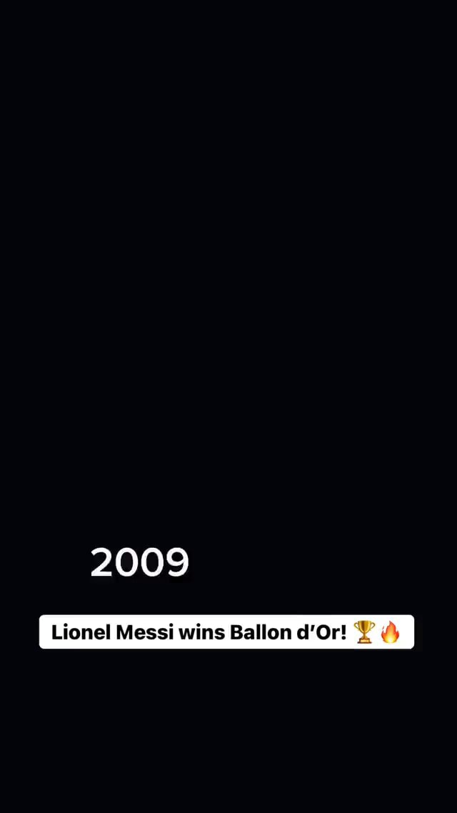 LIONEL MESSI WINS BALLON DOR FOR THE 8TH TIME 2009 Lionel Messi