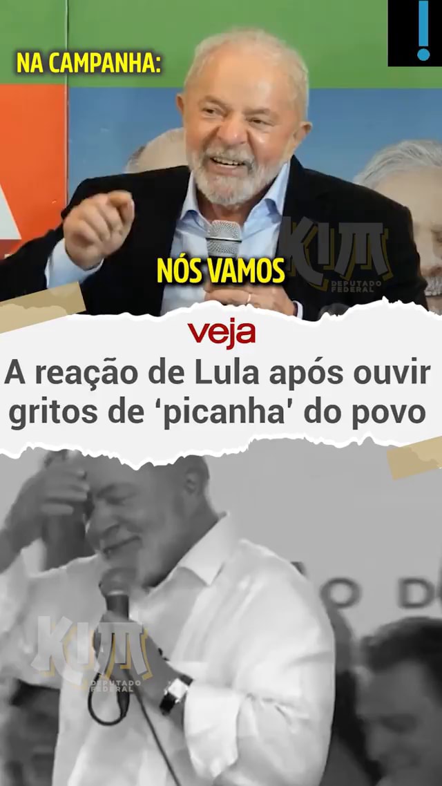 I NA CAMPANHA A reação de Lula apos ouvir gritos de picanha do povo