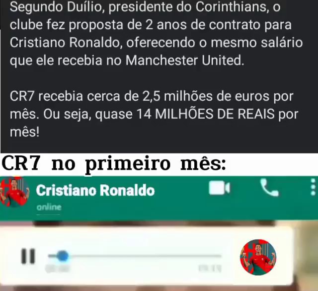 Segundo Du Lio Presidente Do Corinthians O Clube Fez Proposta De