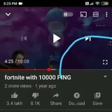 fortnite with 10000 ping