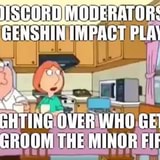 Discord Mod And Genshin Impact Players Fighting Over Who Gets Groom The Minor First Ifunny