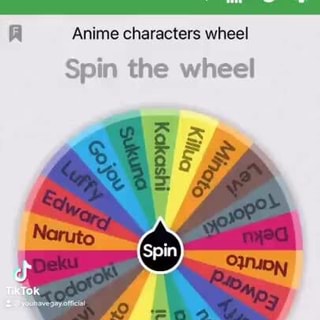 Anime Character Wheel Not All Anime Characters  Spin the Wheel  Random  Picker