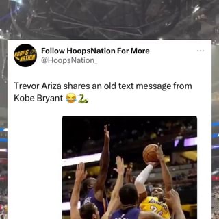 Trevor Ariza Shares Iconic Text Message Response From Kobe Bryant