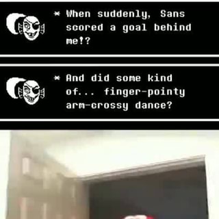 Sans canonically does the fortnite dance