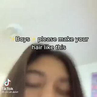 Boys please make your hair like this TikTok 