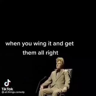 Just wing it tiktok
