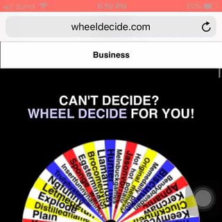 Wheeldecide Com Can T Decide Wheel Decide For You Ifunny