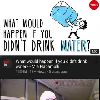 What would happen if you didn't drink water? - Mia Nacamulli