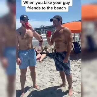 Boner Exhibitionist At The Beach - When you take your guy friends to the beach - iFunny :)