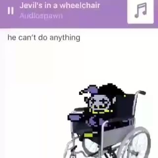 Jevil In A Wheelchair - roblox wheelchair id
