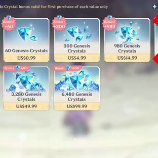 Genshin Impact  3280 + 600 Genesis Crystals