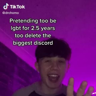 Theoe's. this dude on tiktok named drchamo who spent 2 and a half years  infiltrating the largest Igbt discord ever, became the admin, then blocked  every single member of the discord and