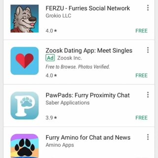 Ferzu Furries Social Network 5 Grokio Llc Zoosk Dating App Meet