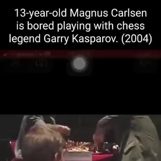 13 year old kid gets bored while playing World Number One Garry