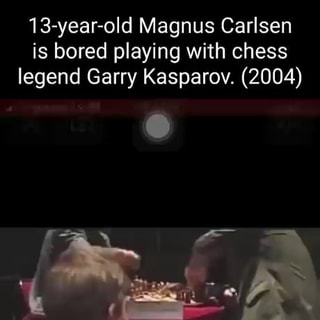 13 year old kid gets bored while playing World Number One Garry Kasparov :  r/toptalent