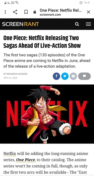 One Piece: Netflix Releasing Two Sagas Ahead Of Live-Action Show The