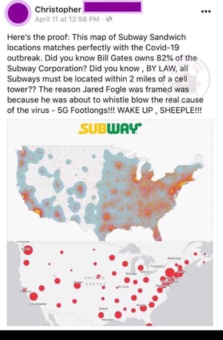 Subway Sandwich Locations Map Here's the proof: This map of Subway Sandwich locations matches 