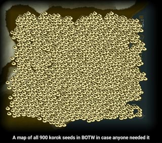 A Map Of All 900 Korok Seeds In Botw In Case Anyone Needed It A