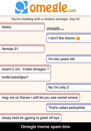 Omegle Meme Spam Btw Ifunny