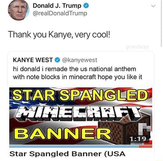 Thank You Kanye Very Cool Kanye West Kanyewest Hi Donald I
