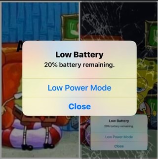 low battery mode low battery mode