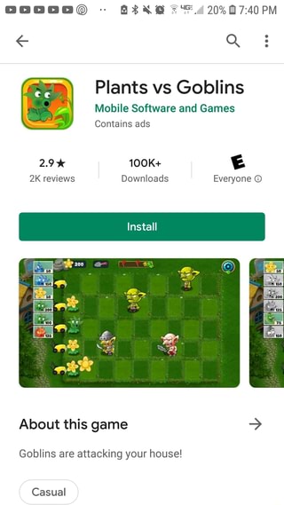 Plants vs Goblins instal the new for android