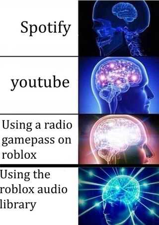 Spotify Youtube Using A Radio Gamepass On Roblox Using The Roblox Audio Library Ifunny - lifeguard crop roblox