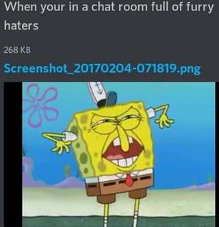 When Your In A Chat Room Full Of Furry Haters Ifunny