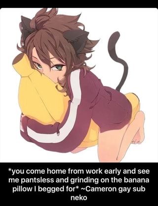 You Come Home From Work Early And See Me Pantsless And Grinding On The Banana Pillow I Begged For Cameron Gay Sub Neko Ifunny