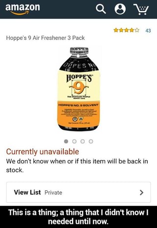 pack hoppe's freshener 3 air 9 or this Air Currently unavailable know When Pack 3 if hem Hoppeâ€˜s We 9 donâ€˜t Amazon Freshener