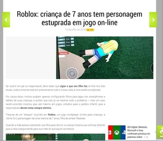 Roblox Crianca De 7 Anos Tem Personagem Estuprada Em Jogo On Line - roblox criança de 7 anos tem personagem estuprada em jogo