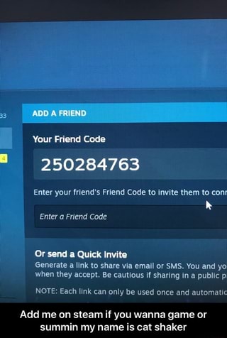 Your Friend Code Enter Your Friend S Friend Code To Invite Them To Cont Enter A Friend Code Or Send A Quick Invite I Seneratea Link To Share Via Email Or Sms You