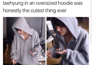 taehyung oversized hoodie