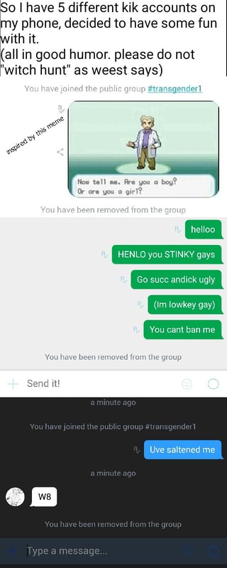 Gay kik accounts