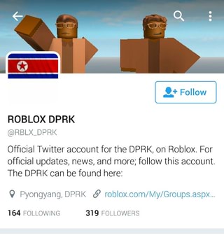 Rblxdprk Ofﬁcial Twitter Account For The Dprk On Roblox For