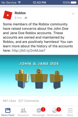 John Doe E Jane Doe Roblox