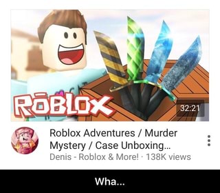 Roblox Adventures Murder Mystery Case Unboxing Denis