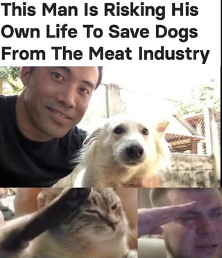 This Man Is Risking His
Own Life To Save Dogs
From The Meat Industry
SE